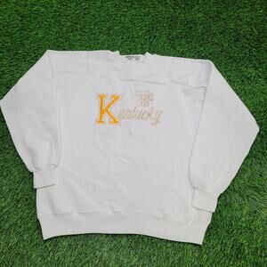 Vintage 80s Kentucky Wildcats Sweatshirt Large 22x23 Crop USA